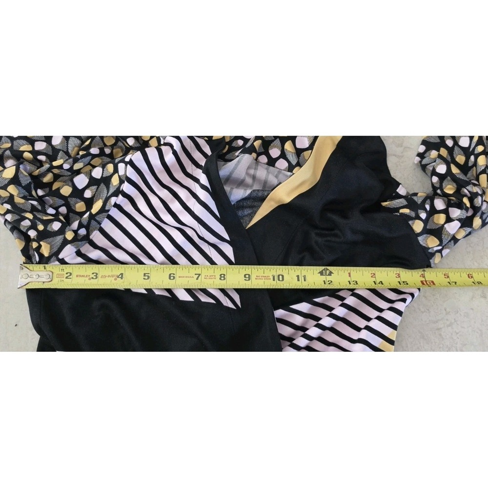 Issa London 100% Silk Jersey Hoodie Wrap Dress Boho Chic Geometric Wedding Guest - Picture 12 of 16